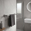 Mercury Collection Towel Bar with Twisted Accents
