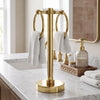 Vanity Top 2 Towel Ring Guest Towel Valet