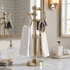 Vanity Top 3 Towel Ring Guest Towel Valet