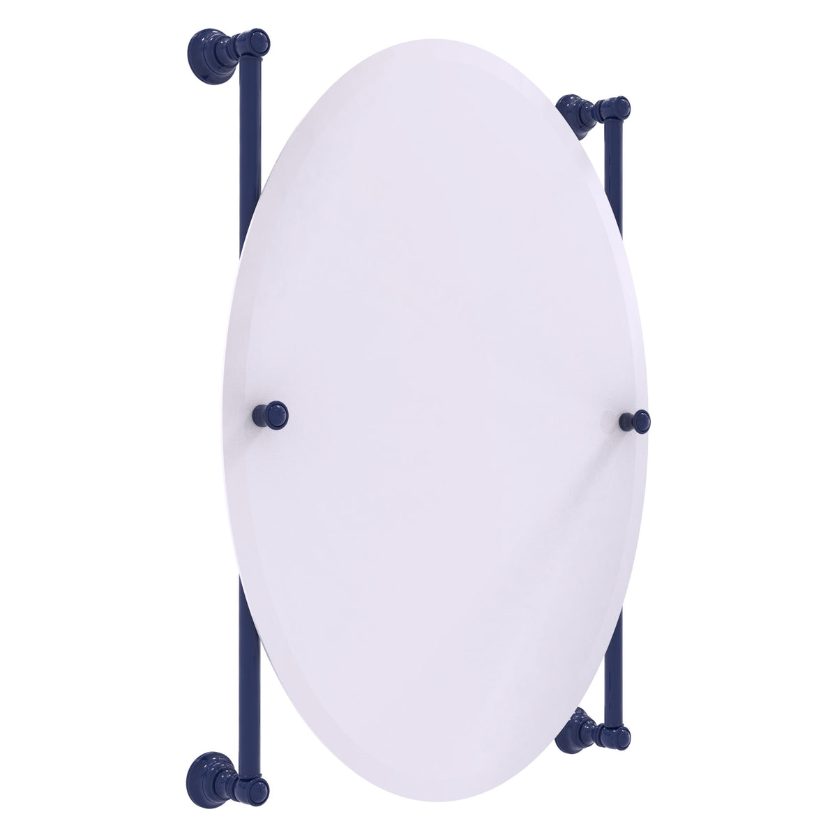 Carolina Collection Oval Frameless Rail Mounted Mirror