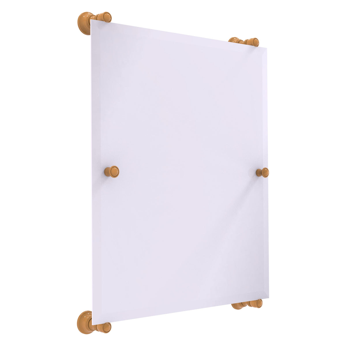 Carolina Collection Rectangular Frameless Rail Mounted Mirror