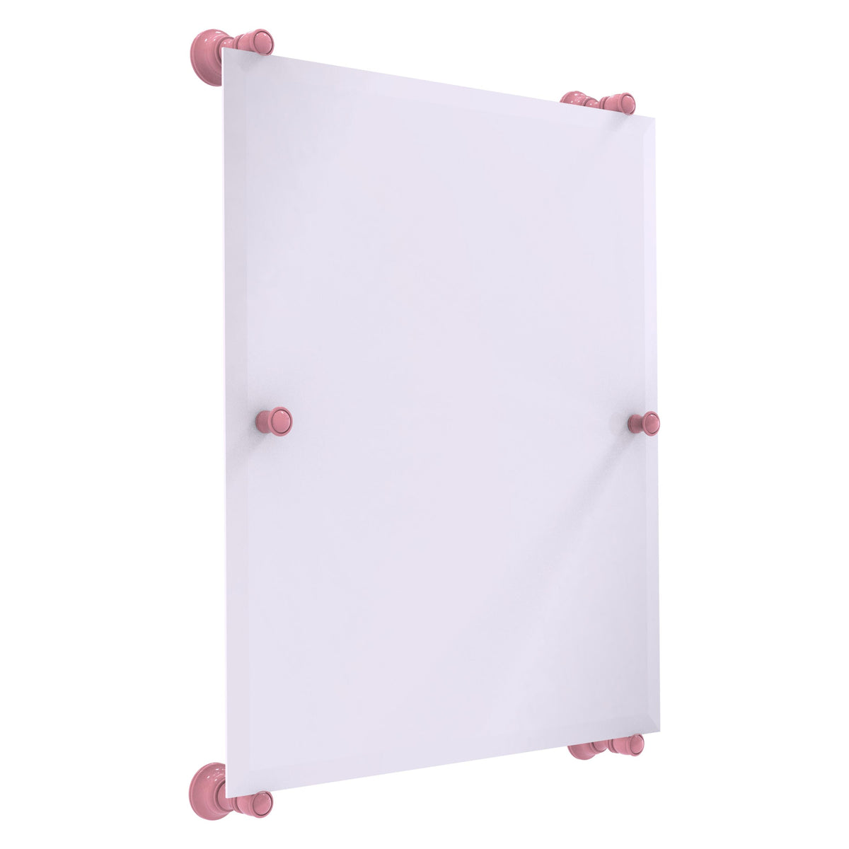 Carolina Collection Rectangular Frameless Rail Mounted Mirror