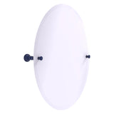 Carolina Collection Frameless Oval Tilt Mirror with Beveled Edge
