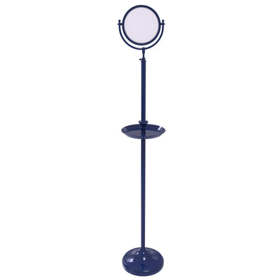 Freestanding Make-Up Mirror 8 Inch Diameter with Shaving Tray