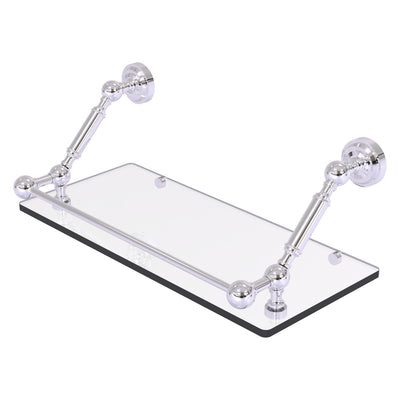 Dottingham Floating Glass Shelf with Gallery Rail