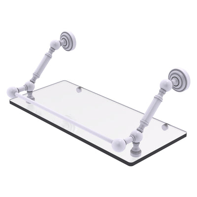 Dottingham Floating Glass Shelf with Gallery Rail
