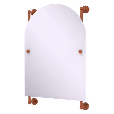 Dottingham Collection Arched Top Frameless Rail Mounted Mirror