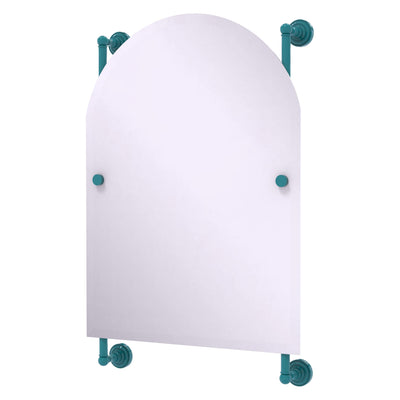 Dottingham Collection Arched Top Frameless Rail Mounted Mirror