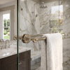 Dottingham Collection Back to Back Shower Door Towel Bar