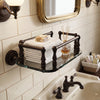 Dottingham Collection Wall Mounted Glass Guest Towel Tray