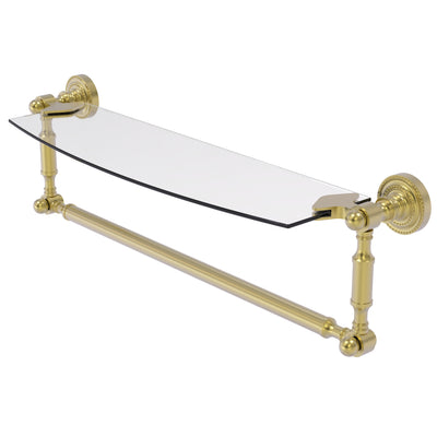 Dottingham Collection Glass Vanity Shelf  with Integrated Towel Bar