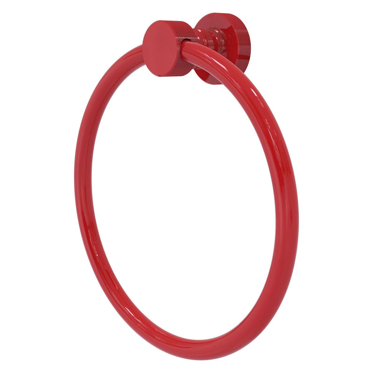 Foxtrot Collection 6 Inch Round Towel Ring - Solid Brass Wall Mount