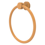 Foxtrot Collection 6 Inch Round Towel Ring - Solid Brass Wall Mount