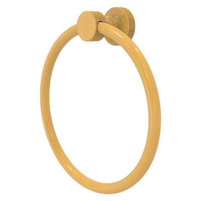 Foxtrot Collection 6 Inch Round Towel Ring - Solid Brass Wall Mount