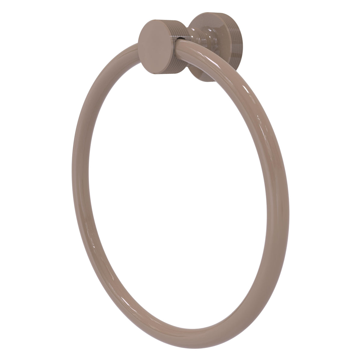 Foxtrot Collection 6 Inch Round Towel Ring - Solid Brass Wall Mount
