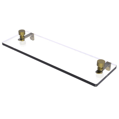 Foxtrot Collection Glass Vanity Shelf  with Beveled Edges