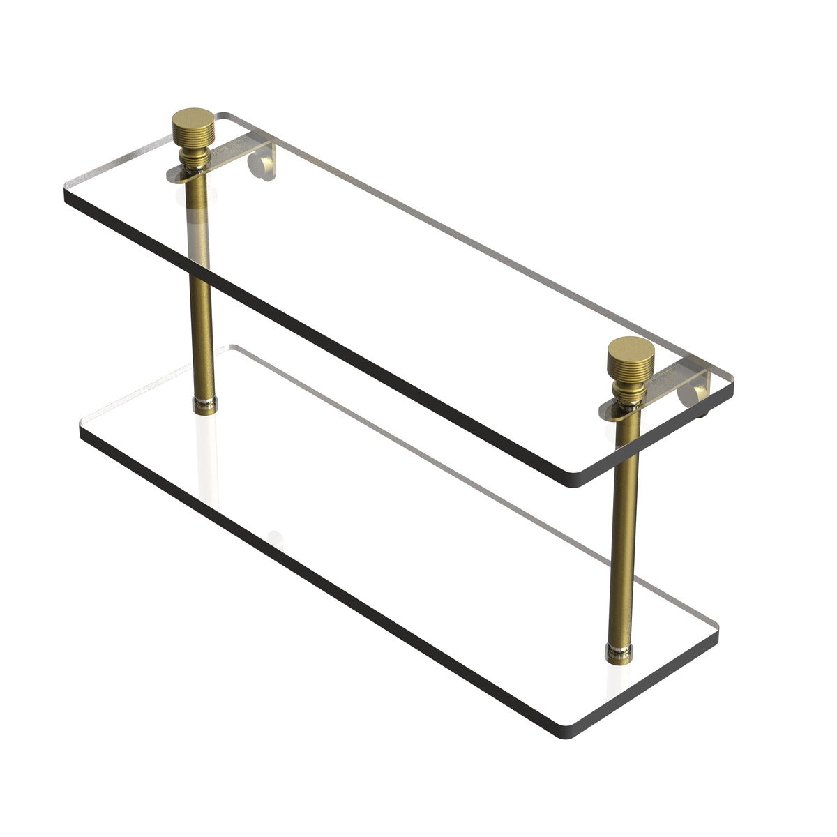 Foxtrot Collection Two Tiered Glass Shelf