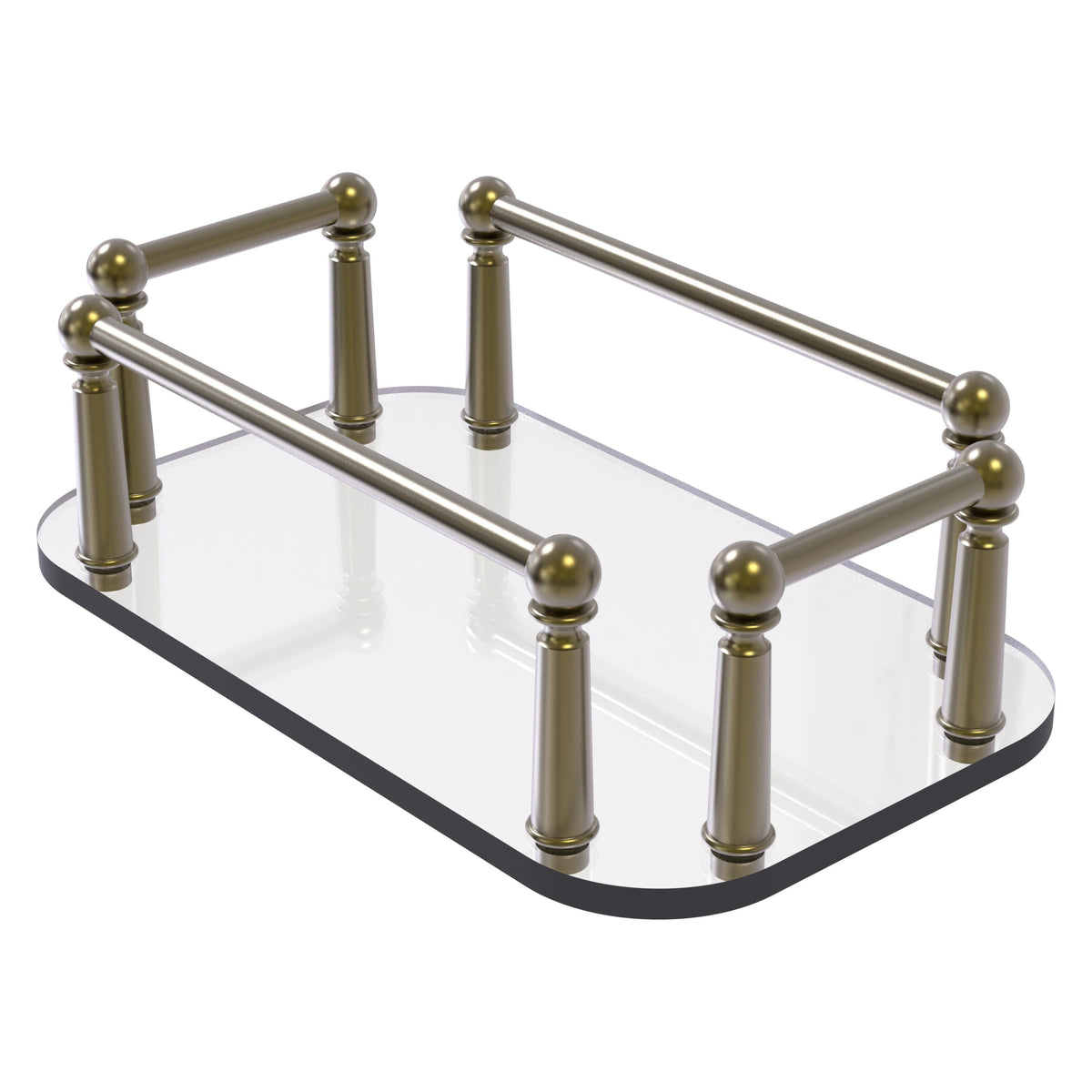 Vanity Top Glass Guest Towel Tray