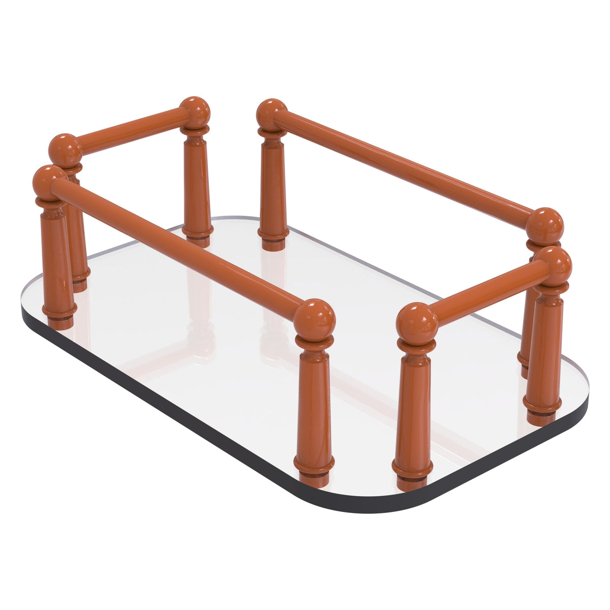 Vanity Top Glass Guest Towel Tray