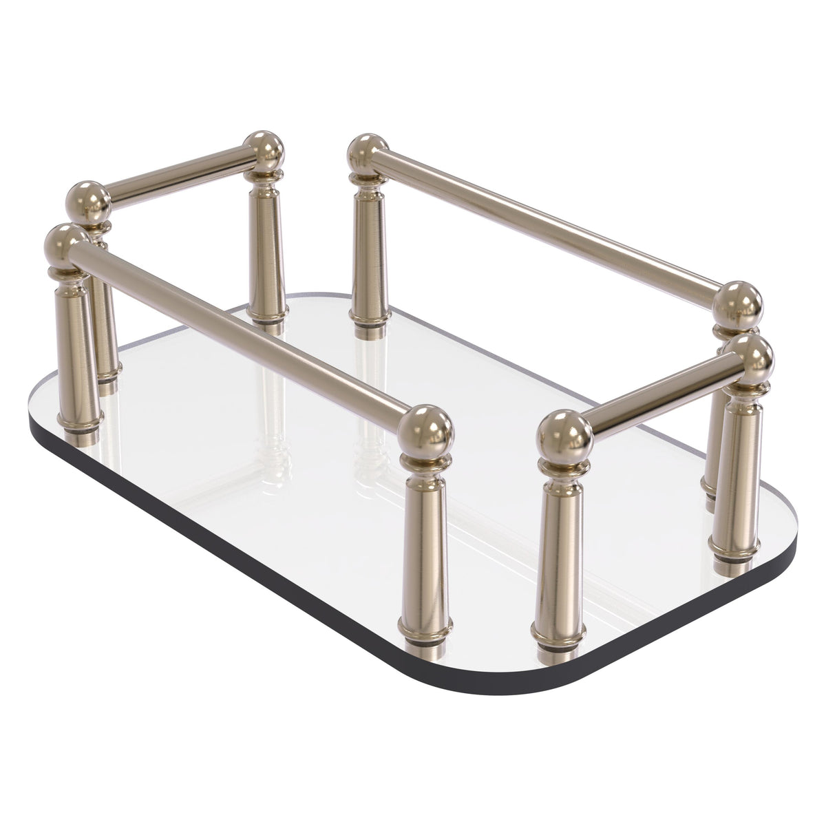 Vanity Top Glass Guest Towel Tray