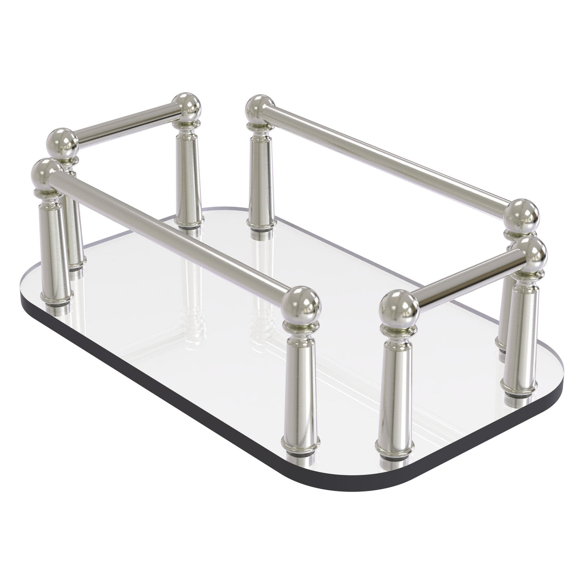 Vanity Top Glass Guest Towel Tray