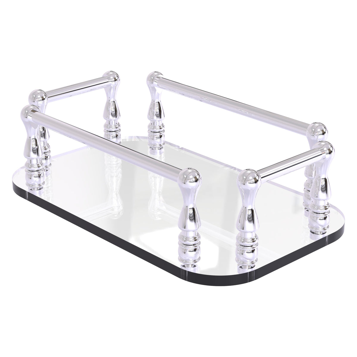 Vanity Top Glass Guest Towel Tray