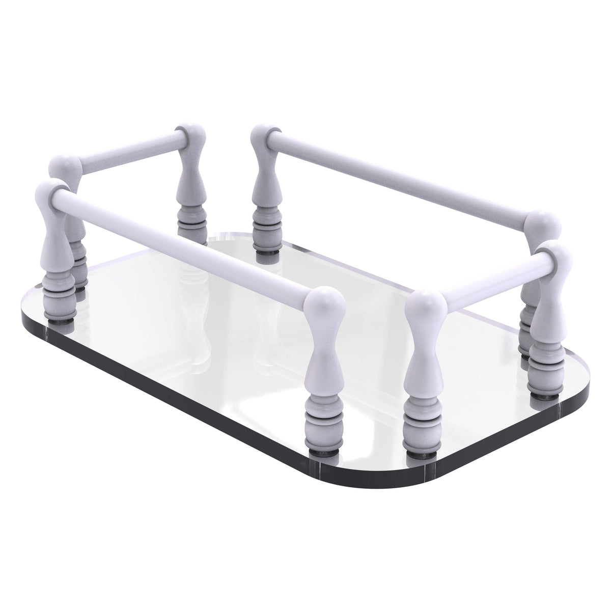 Vanity Top Glass Guest Towel Tray