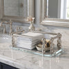 Vanity Top Glass Guest Towel Tray