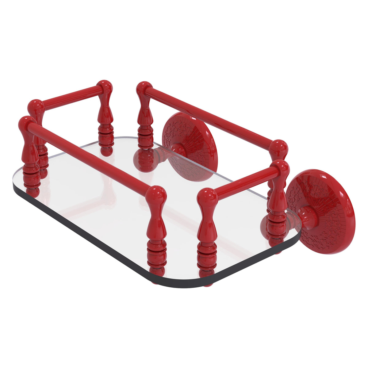 Monte Carlo Collection Wall Mounted Glass Guest Towel Tray