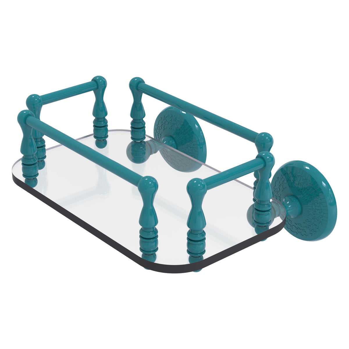 Monte Carlo Collection Wall Mounted Glass Guest Towel Tray