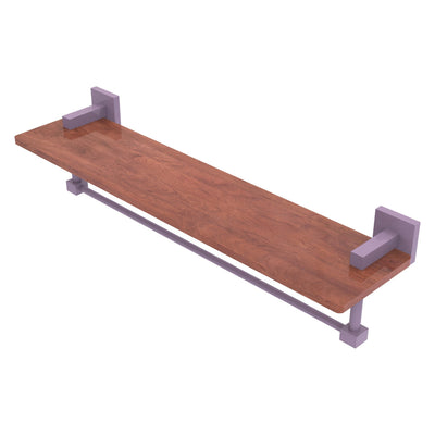 Montero Collection Solid IPE Ironwood Shelf with Integrated Towel Bar