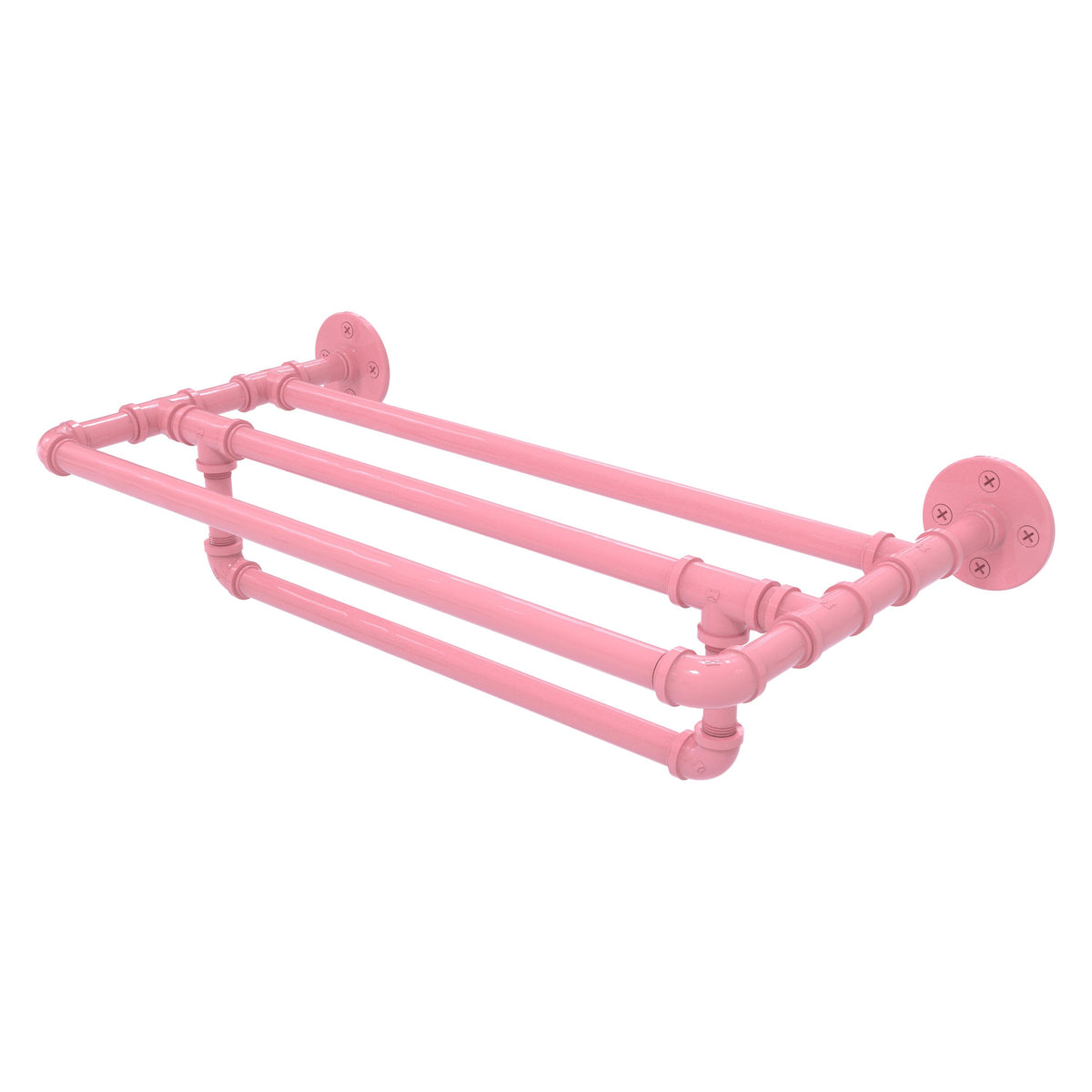 Pipeline Collection Wall Mounted Towel Shelf with Towel Bar