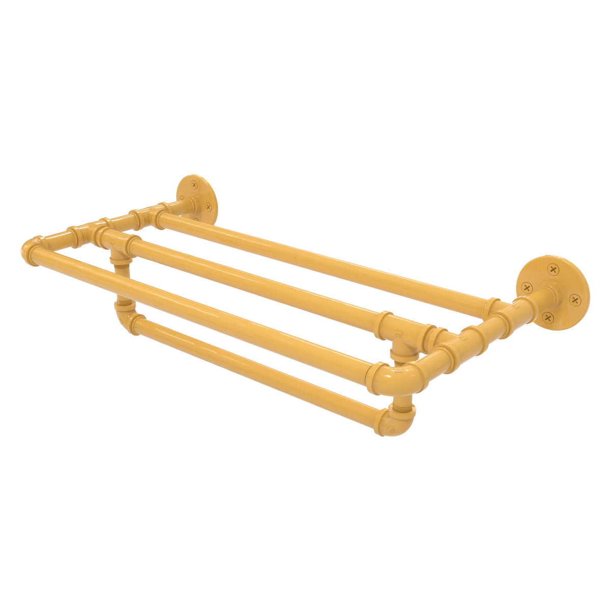 Pipeline Collection Wall Mounted Towel Shelf with Towel Bar