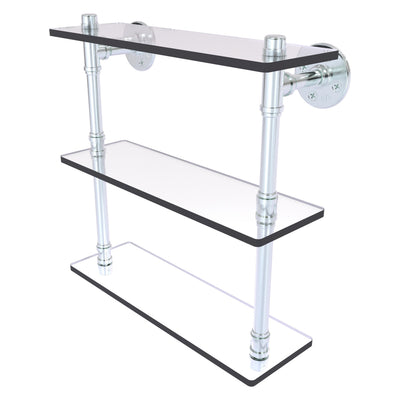 Pipeline Collection Triple Glass Shelf