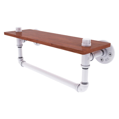 Pipeline Collection Ironwood Shelf with Towel Bar