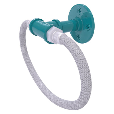 Pipeline Towel Ring with Stainless Steel Braided Ring