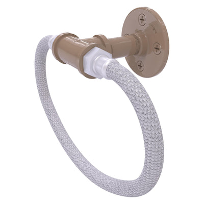 Pipeline Towel Ring with Stainless Steel Braided Ring