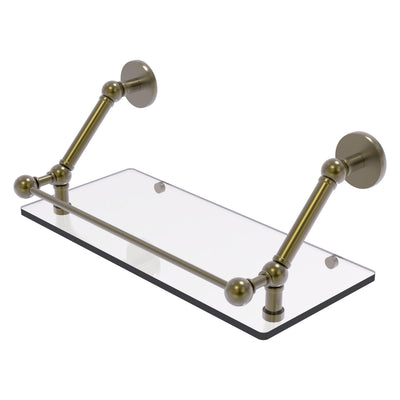 Prestige Skyline Floating Glass Shelf with Gallery Rail