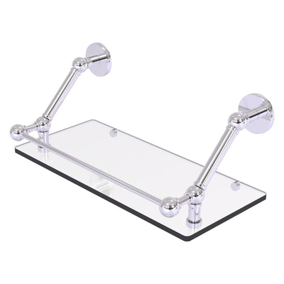 Prestige Skyline Floating Glass Shelf with Gallery Rail