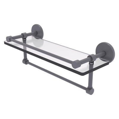 Prestige Skyline Collection Gallery Glass Shelf with Towel Bar