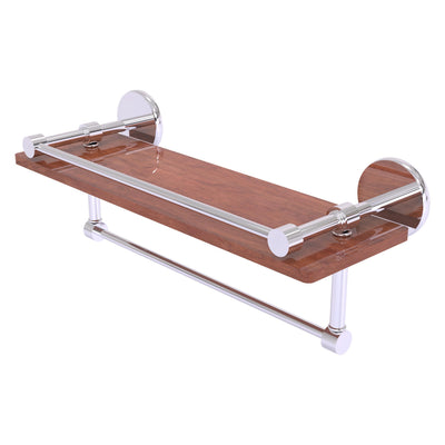Prestige Skyline Collection IPE Ironwood Shelf with Gallery Rail and Towel Bar