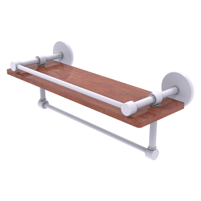 Prestige Skyline Collection IPE Ironwood Shelf with Gallery Rail and Towel Bar