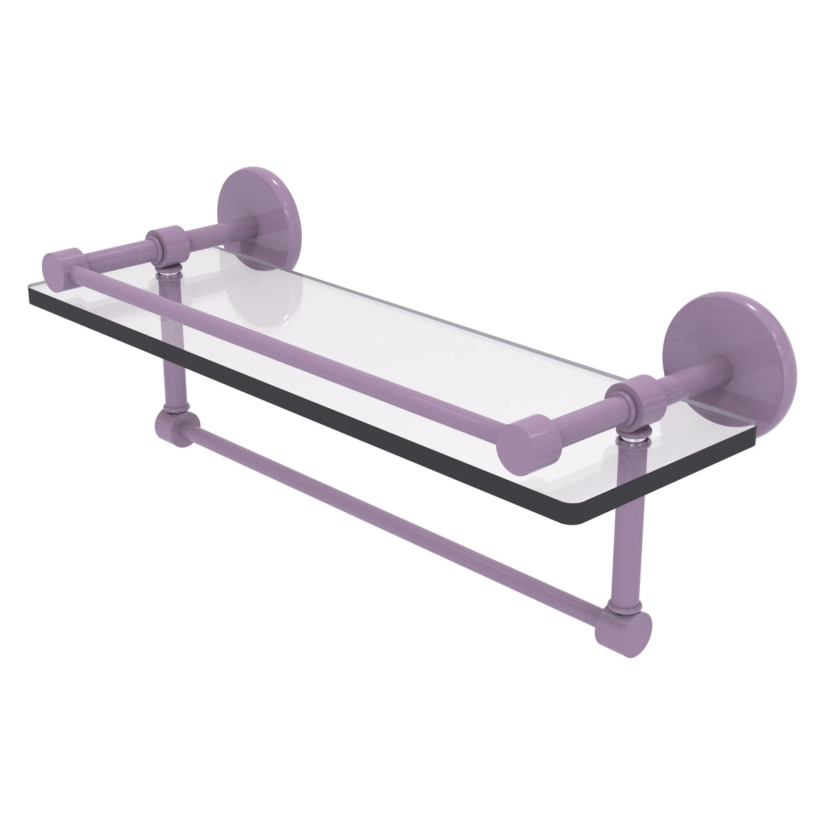 Prestige Skyline Collection Gallery Glass Shelf with Towel Bar