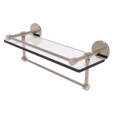 Prestige Skyline Collection Gallery Glass Shelf with Towel Bar