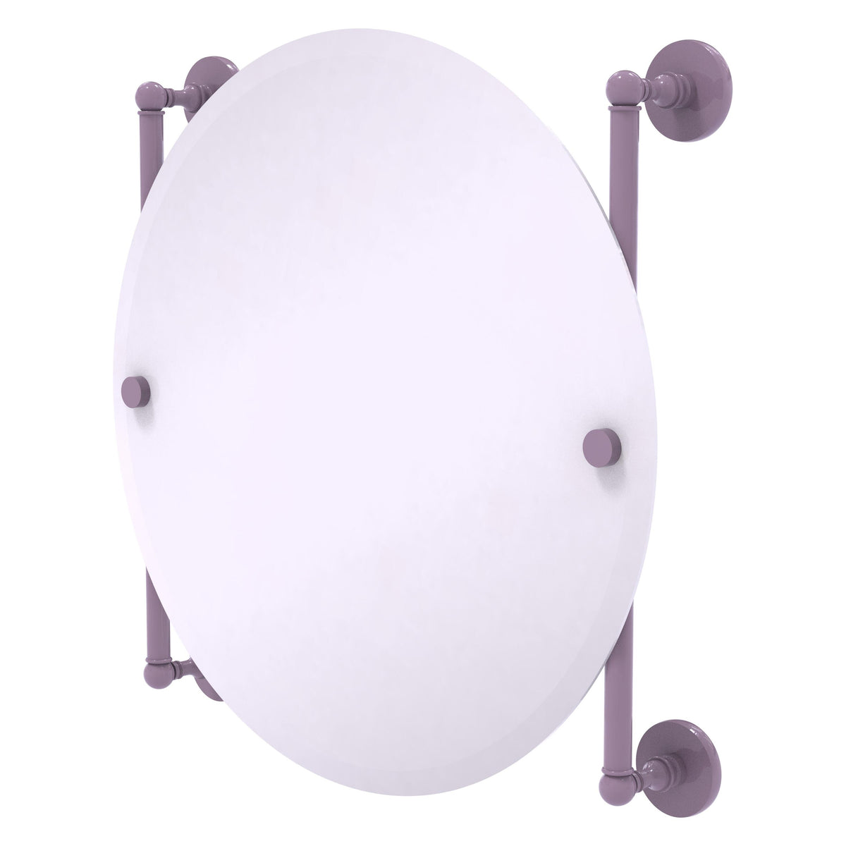 Prestige Skyline Collection Round Frameless Rail Mounted Mirror