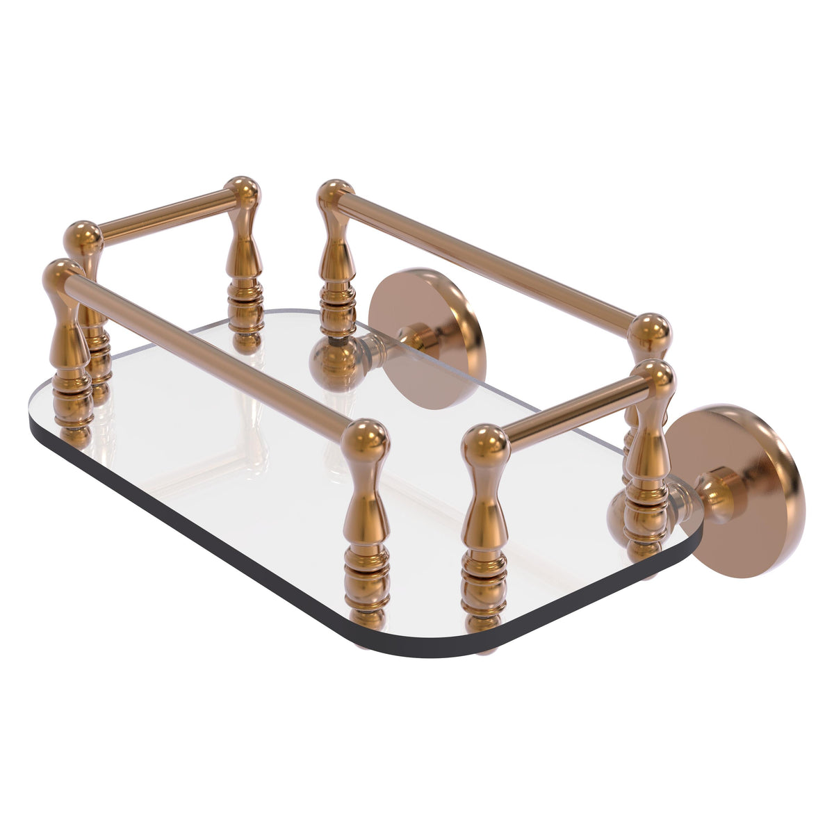 Prestige Skyline Collection Wall Mounted Glass Guest Towel Tray