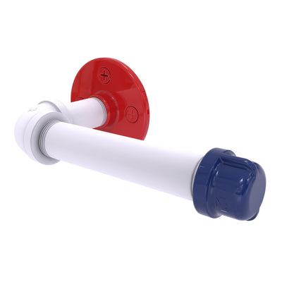 Patriotic Wall-Mounted Toilet Paper Holder with Easy Roll Change