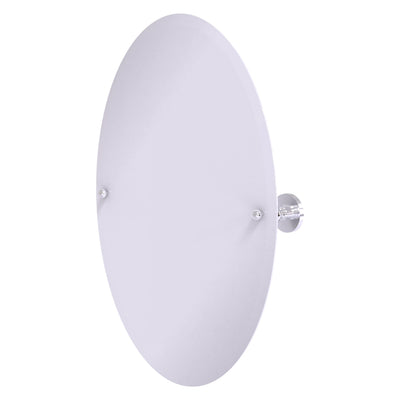 Frameless Oval Tilt Mirror with Beveled Edge