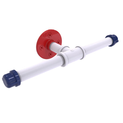 Industrial Pipe Toilet Paper Holder with Double Roll Capacity