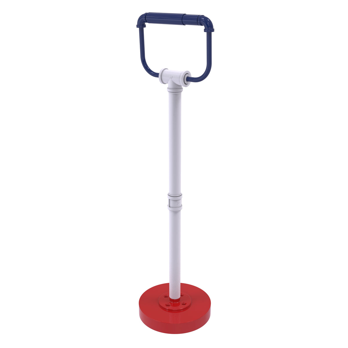 Free Standing Industrial Pipe Toilet Paper Holder